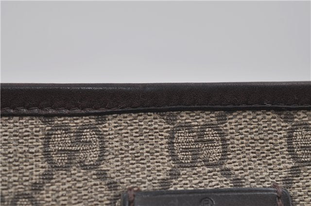 Authentic GUCCI Shoulder Cross Body Bag GG PVC Leather 388924 Brown 8802D