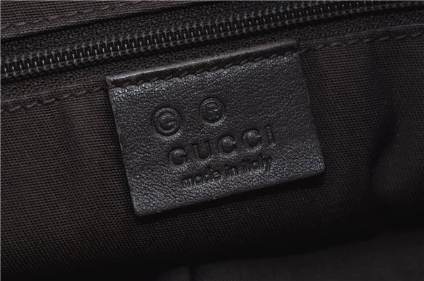 Authentic GUCCI Shoulder Cross Body Bag GG PVC Leather 388924 Brown 8802D