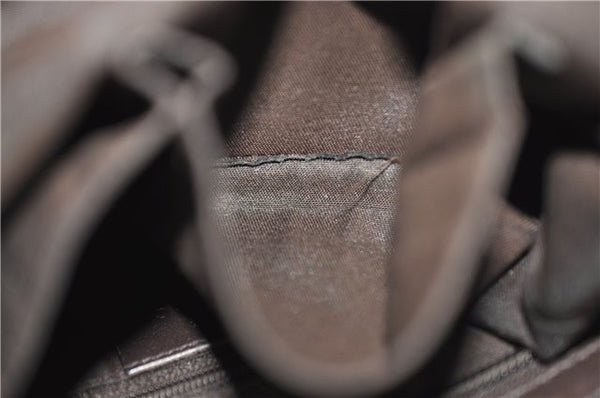 Authentic GUCCI Shoulder Cross Body Bag GG PVC Leather 388924 Brown 8802D