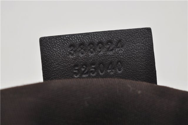 Authentic GUCCI Shoulder Cross Body Bag GG PVC Leather 388924 Brown 8802D