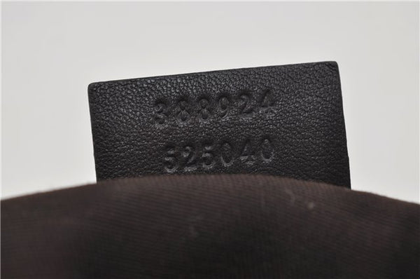 Authentic GUCCI Shoulder Cross Body Bag GG PVC Leather 388924 Brown 8802D