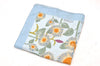 HERMES Petit Carre 40 Scarf Handkerchief "TOURNE SOLS" Silk Light Blue 8803C