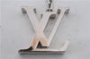 Authentic Louis Vuitton Porte Cles Initial Charm Key Ring Silver M65071 LV 8806C