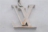 Authentic Louis Vuitton Porte Cles Initial Charm Key Ring Silver M65071 LV 8806C