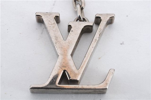 Auth Louis Vuitton Porte Cles Initial Charm Key Ring Silver M65071 LV Box 8807C