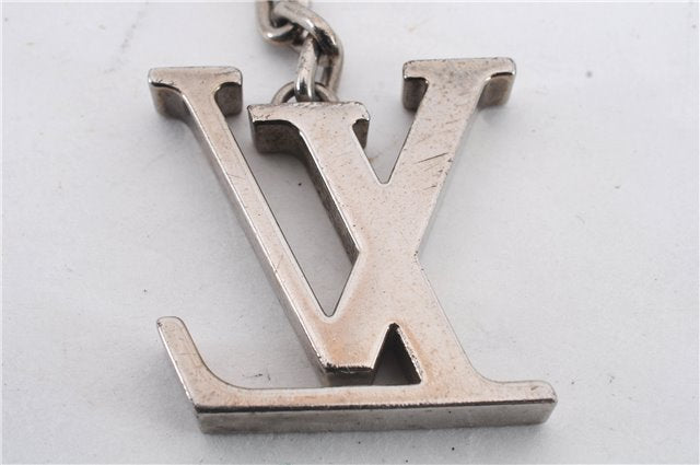 Auth Louis Vuitton Porte Cles Initial Charm Key Ring Silver M65071 LV Box 8807C