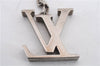 Auth Louis Vuitton Porte Cles Initial Charm Key Ring Silver M65071 LV Box 8807C