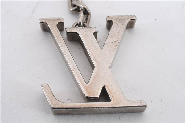 Auth Louis Vuitton Porte Cles Initial Charm Key Ring Silver M65071 LV Box 8807C