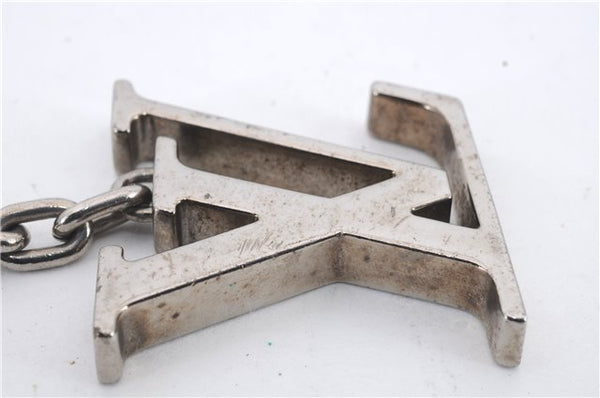 Auth Louis Vuitton Porte Cles Initial Charm Key Ring Silver M65071 LV Box 8807C
