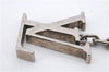 Auth Louis Vuitton Porte Cles Initial Charm Key Ring Silver M65071 LV Box 8807C
