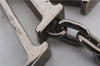 Auth Louis Vuitton Porte Cles Initial Charm Key Ring Silver M65071 LV Box 8807C