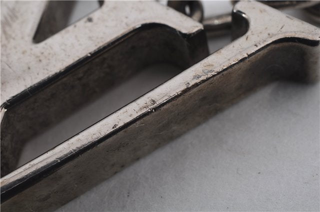 Auth Louis Vuitton Porte Cles Initial Charm Key Ring Silver M65071 LV Box 8807C