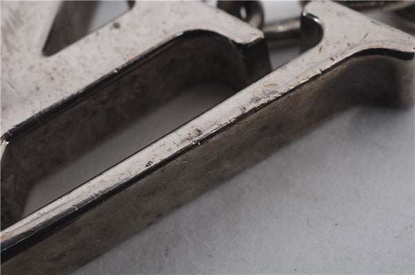 Auth Louis Vuitton Porte Cles Initial Charm Key Ring Silver M65071 LV Box 8807C