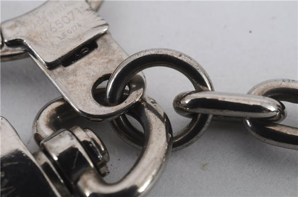 Auth Louis Vuitton Porte Cles Initial Charm Key Ring Silver M65071 LV Box 8807C
