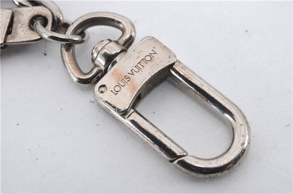 Auth Louis Vuitton Porte Cles Initial Charm Key Ring Silver M65071 LV Box 8807C