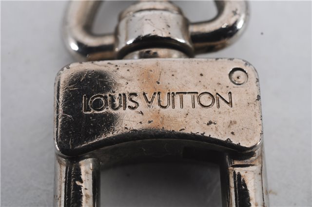 Auth Louis Vuitton Porte Cles Initial Charm Key Ring Silver M65071 LV Box 8807C