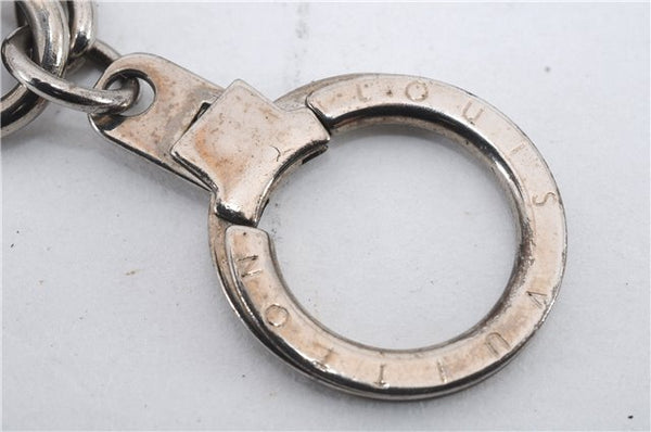 Auth Louis Vuitton Porte Cles Initial Charm Key Ring Silver M65071 LV Box 8807C
