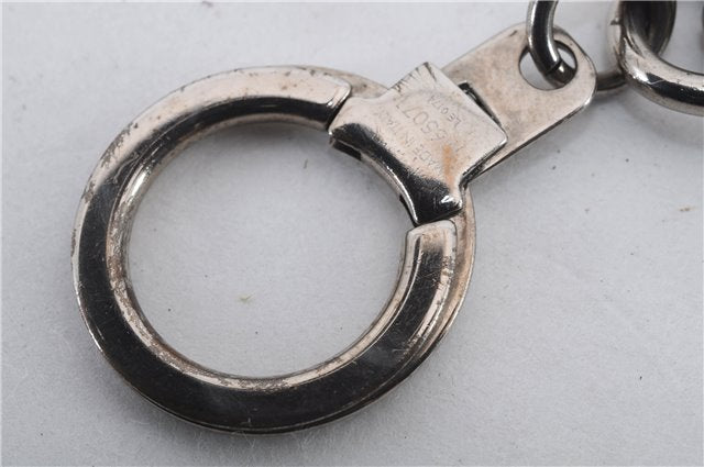 Auth Louis Vuitton Porte Cles Initial Charm Key Ring Silver M65071 LV Box 8807C