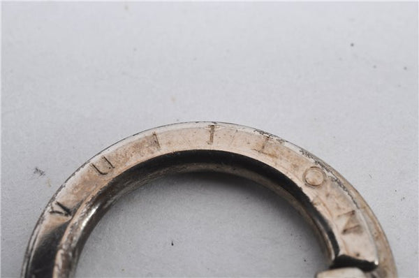 Auth Louis Vuitton Porte Cles Initial Charm Key Ring Silver M65071 LV Box 8807C