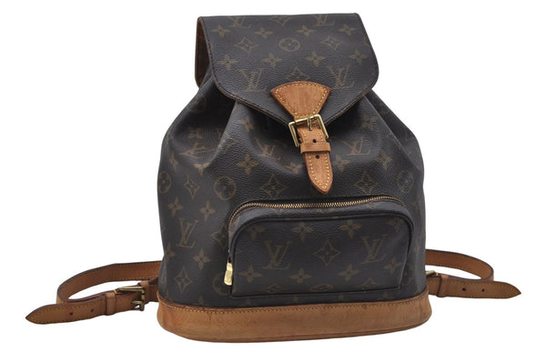 Authentic Louis Vuitton Monogram Montsouris MM Backpack M51136 LV 8808D