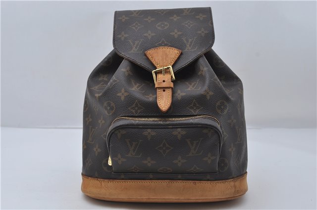 Authentic Louis Vuitton Monogram Montsouris MM Backpack M51136 LV 8808D