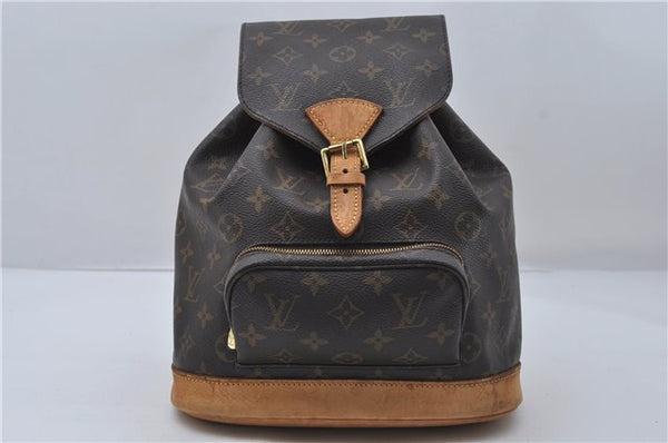 Authentic Louis Vuitton Monogram Montsouris MM Backpack M51136 LV 8808D