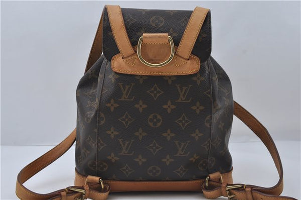 Authentic Louis Vuitton Monogram Montsouris MM Backpack M51136 LV 8808D
