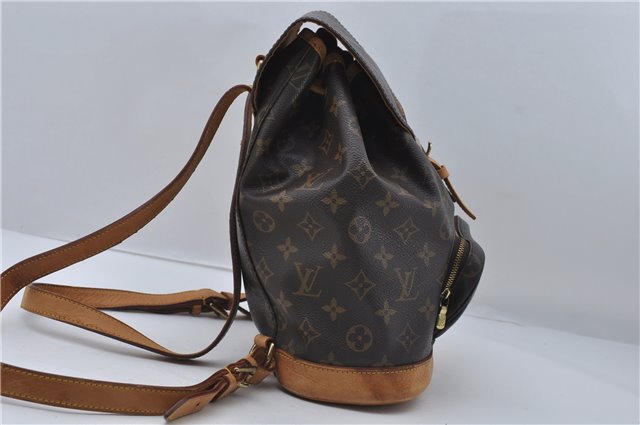 Authentic Louis Vuitton Monogram Montsouris MM Backpack M51136 LV 8808D