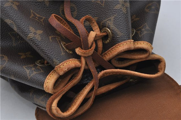 Authentic Louis Vuitton Monogram Montsouris MM Backpack M51136 LV 8808D