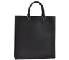 Authentic Louis Vuitton Epi Leather Sac Plat Hand Bag M59082 Black LV 8809D