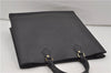 Authentic Louis Vuitton Epi Leather Sac Plat Hand Bag M59082 Black LV 8809D