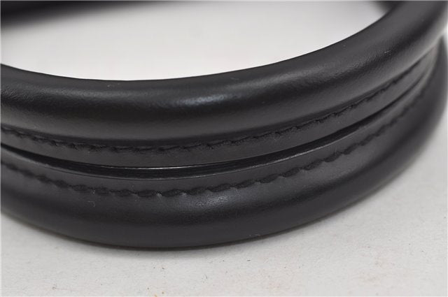 Authentic Louis Vuitton Epi Leather Sac Plat Hand Bag M59082 Black LV 8809D