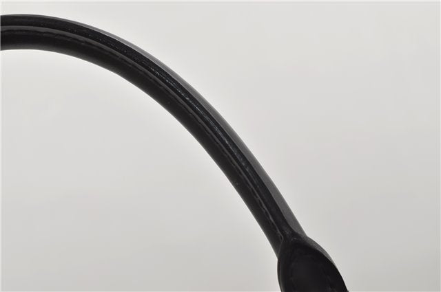 Authentic Louis Vuitton Epi Leather Sac Plat Hand Bag M59082 Black LV 8809D