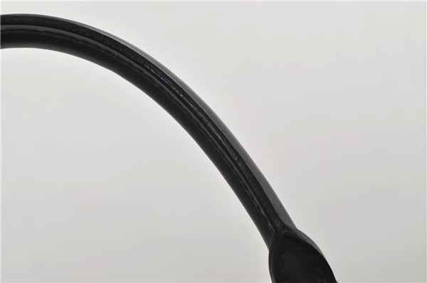 Authentic Louis Vuitton Epi Leather Sac Plat Hand Bag M59082 Black LV 8809D