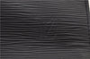 Authentic Louis Vuitton Epi Leather Sac Plat Hand Bag M59082 Black LV 8809D