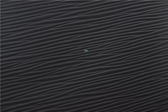 Authentic Louis Vuitton Epi Leather Sac Plat Hand Bag M59082 Black LV 8809D