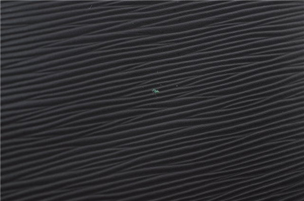 Authentic Louis Vuitton Epi Leather Sac Plat Hand Bag M59082 Black LV 8809D