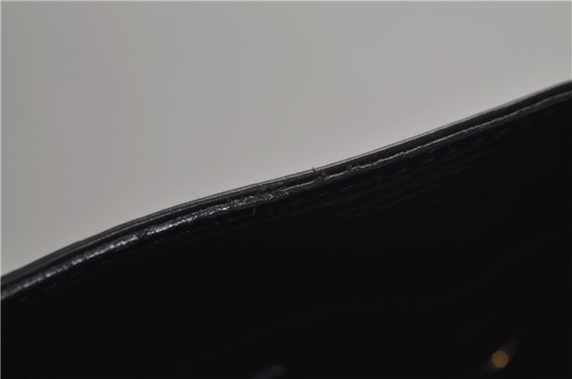 Authentic Louis Vuitton Epi Leather Sac Plat Hand Bag M59082 Black LV 8809D
