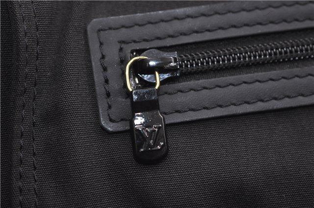 Authentic Louis Vuitton Epi Leather Sac Plat Hand Bag M59082 Black LV 8809D