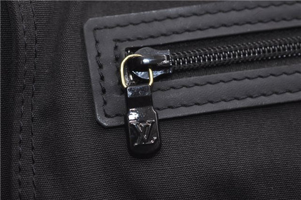 Authentic Louis Vuitton Epi Leather Sac Plat Hand Bag M59082 Black LV 8809D