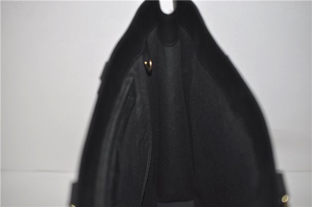 Authentic Louis Vuitton Epi Leather Sac Plat Hand Bag M59082 Black LV 8809D