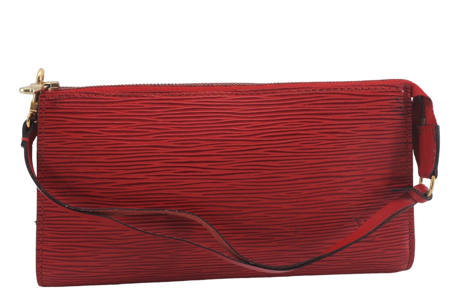 Authentic Louis Vuitton Epi Pochette Accessoires Pouch M5298M Red LV 8810D
