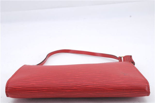 Authentic Louis Vuitton Epi Pochette Accessoires Pouch M5298M Red LV 8810D