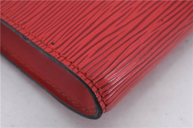Authentic Louis Vuitton Epi Pochette Accessoires Pouch M5298M Red LV 8810D
