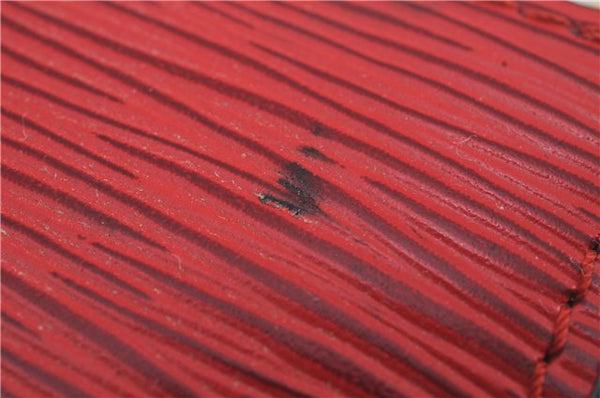 Authentic Louis Vuitton Epi Pochette Accessoires Pouch M5298M Red LV 8810D