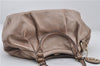 Authentic GUCCI Vintage Sukey Shoulder Tote Bag Leather 211944 Pink Beige 8811E