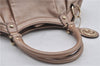 Authentic GUCCI Vintage Sukey Shoulder Tote Bag Leather 211944 Pink Beige 8811E