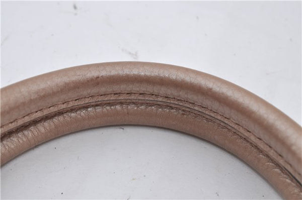 Authentic GUCCI Vintage Sukey Shoulder Tote Bag Leather 211944 Pink Beige 8811E