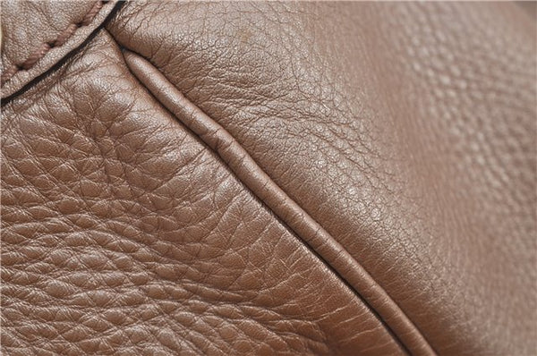 Authentic GUCCI Vintage Sukey Shoulder Tote Bag Leather 211944 Pink Beige 8811E