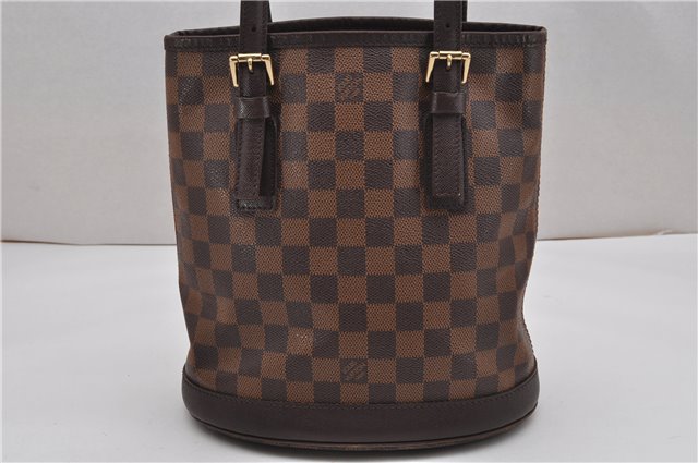 Authentic Louis Vuitton Damier Marais Bucket Shoulder Tote Bag N42240 LV 8811F